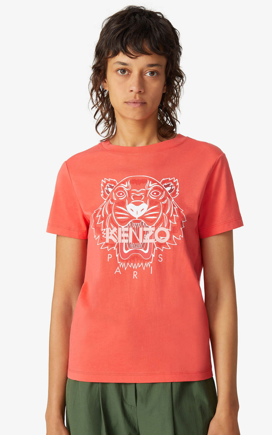 Kenzo Tiger T-shirts Dame - Rød DK-041201